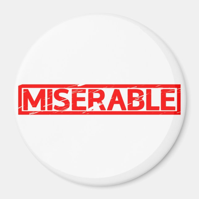 Aimant Timbre misérable (Devant)
