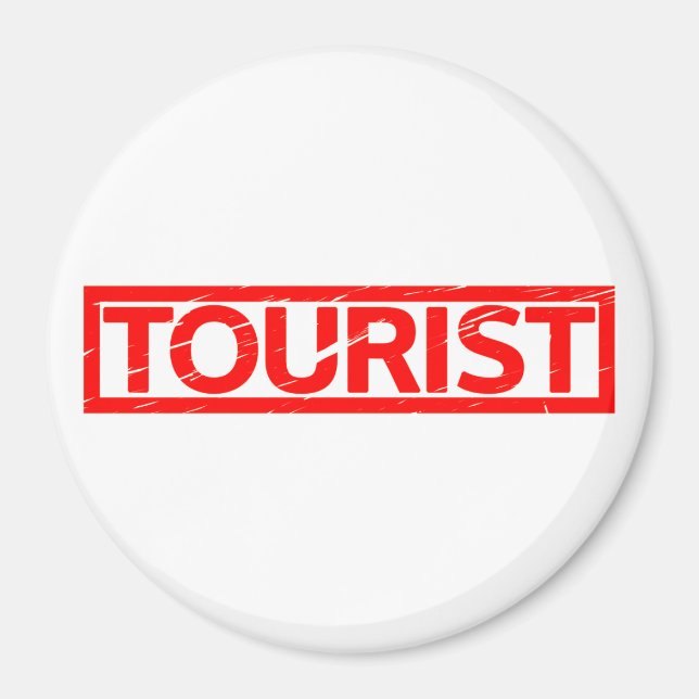 Aimant Timbre touristique (Devant)