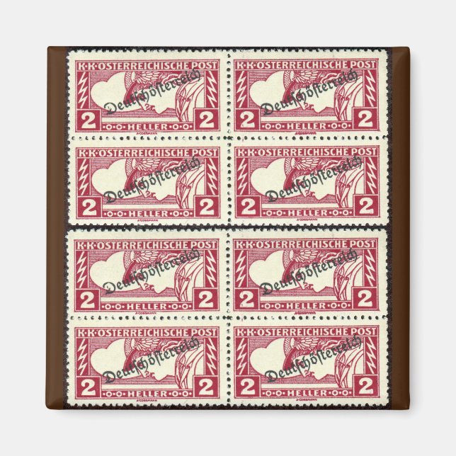 Aimant Timbres annulés autrichiens (Devant)