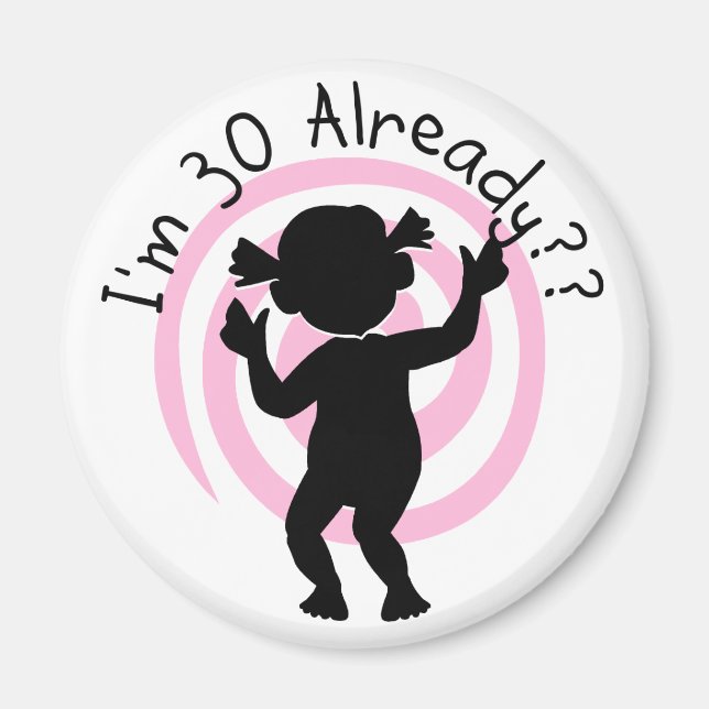 Aimant Time Warp 30 T-shirts et cadeaux (Devant)