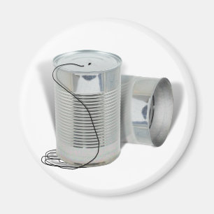 Aimant Tin Can Phone (Pouvez-vous m'entendre MAINTENANT ?