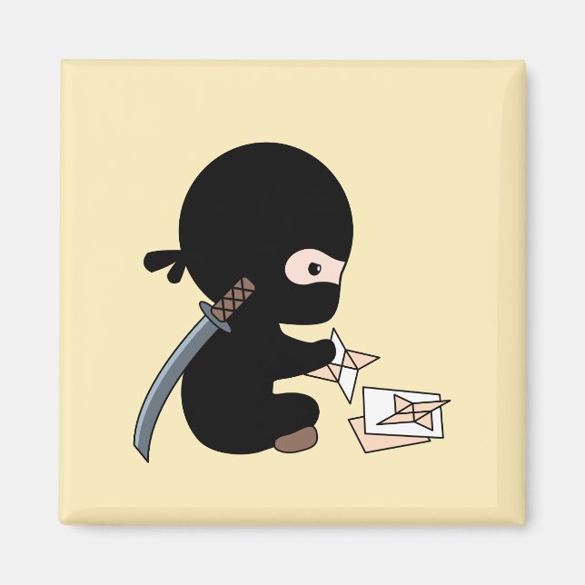 Aimant Tiny Ninja Fabriquant de l'Origami Papier Jetant É (Devant)