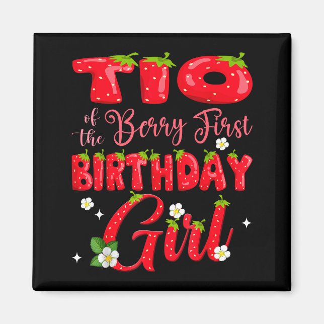 Aimant Tio de la fille du premier anniversaire de la baie (Devant)