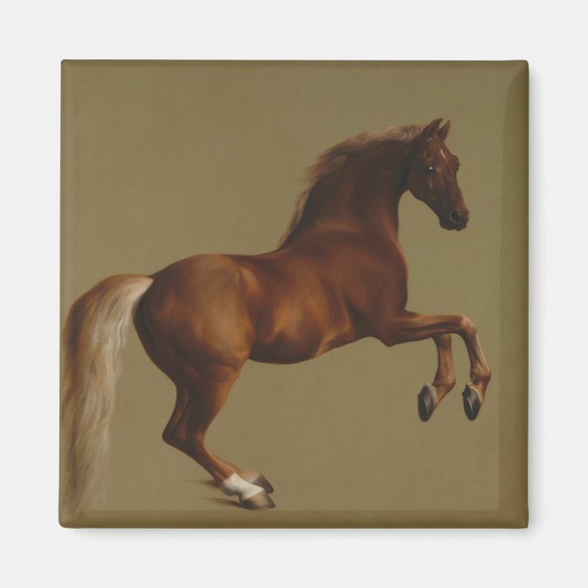 Aimant Tir à blanc sur le cheval (par George Stubbs) (Devant)
