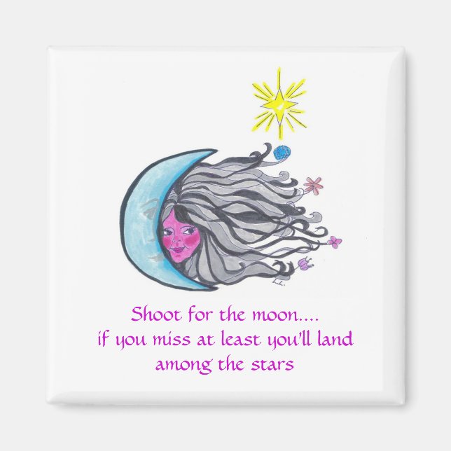 Aimant Tir pour la lune (Devant)