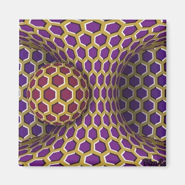 Aimant Tirage de la rotation du dessin d'illusion optique (Devant)