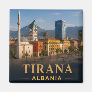 Aimant Tirana Albanie Destination de voyage européenne mo