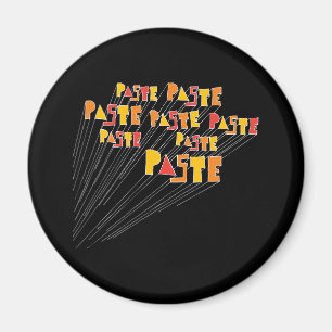 Aimant tiré par la main de rangée de logo de pâ