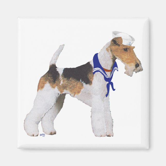 Aimant Tireur à l'arc Fox Terrier Marin is not correct, t (Devant)