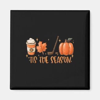 Aimant Tis The Season Hockey Latte Leaves Hello Pumpkin H
