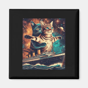 Aimant Titanic Cats Funny Tee