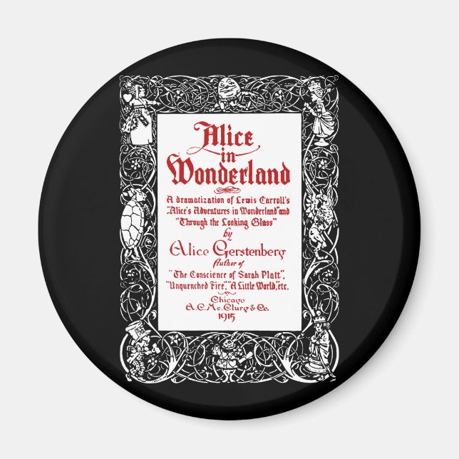 Aimant Titre Alice Vintage (Devant)