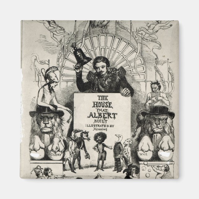 Aimant Titre de 'La Maison qu'Albert a bâtie' (Devant)