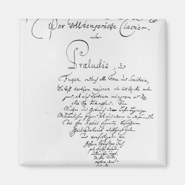 Aimant Titre manuscrit de The Well Temhed (Devant)