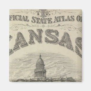 Aimant Titre Page Kansas Official State Atlas