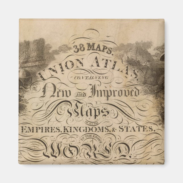 Aimant Titre Page Union atlas (Devant)
