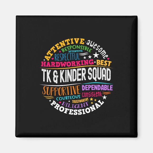 Aimant Tk Et Kinder Squad Transitoire Enseignement De Mat (Devant)
