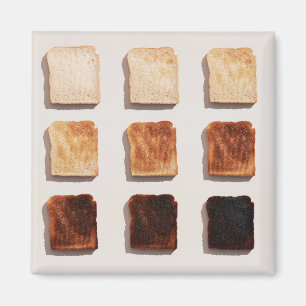 Aimant Toast brûlé