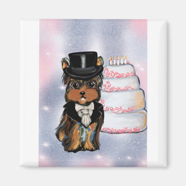 Aimant Toilettage Yorkie poo (Devant)
