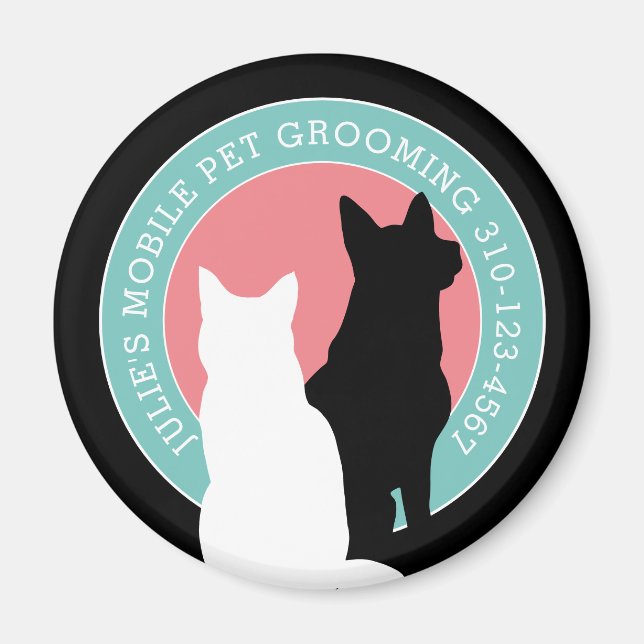 Aimant Toiletteur mobile pour chats et chiens (Devant)