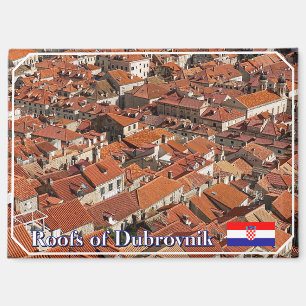 Aimant Toits de Dubrovnik en Croatie, voyage