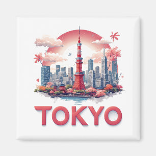 Aimant Tokyo Japon Cadeau de Voyage Mémoire 🗺️
