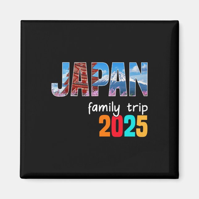 Aimant Tokyo Japon Voyage Famille 2025 Vacances été Adven (Devant)