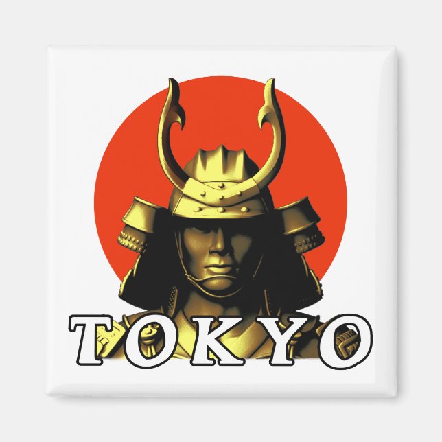 Aimant Tokyo Samurai Japon (Devant)