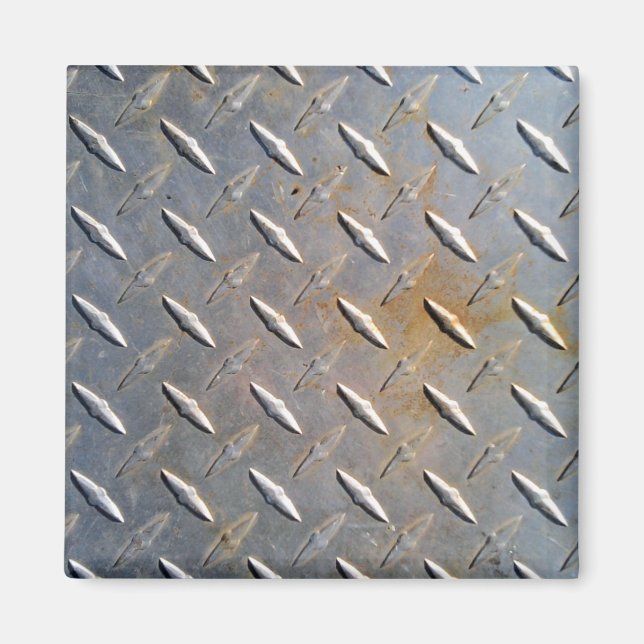 Aimant Tôle d'acier diamantée robuste graphique (Devant)