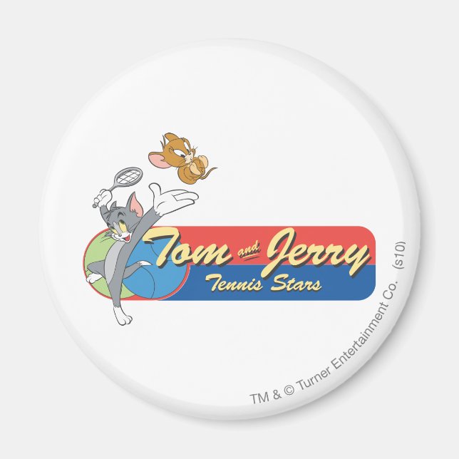 Aimant Tom and Jerry Tennis Stars 6 (Devant)