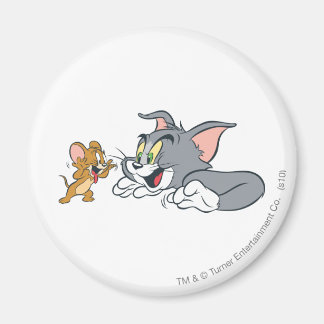 Aimant Tom et Jerry font des visages