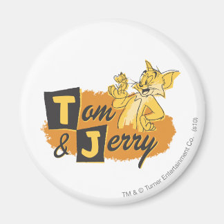 Aimant Tom et Jerry Mouse en Paw Logo