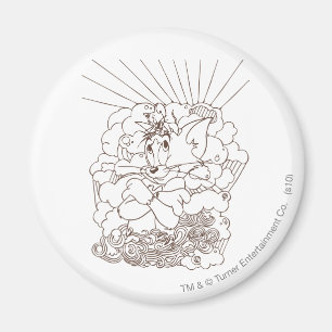 Aimant Tom et Jerry Outline