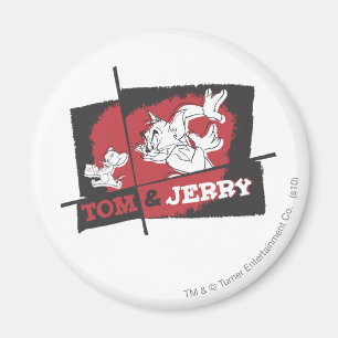 Aimant Tom et Jerry Red et Black