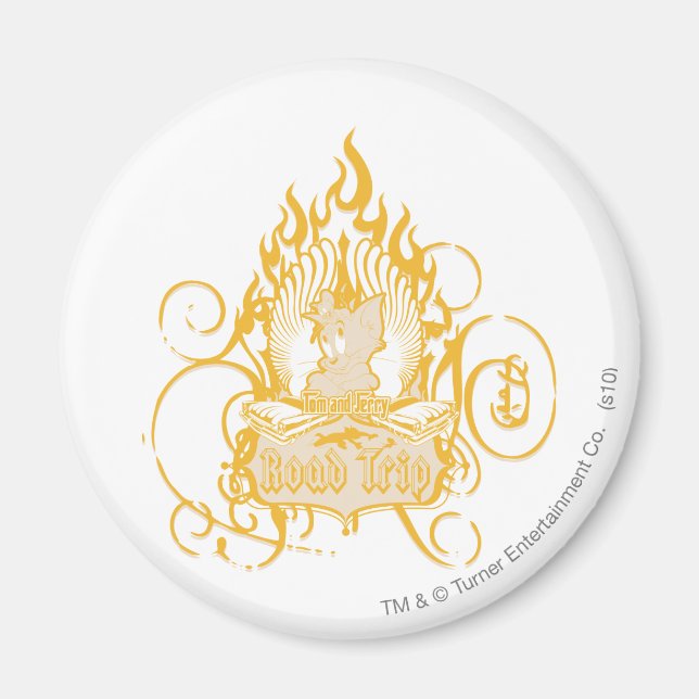 Aimant Tom et Jerry Road Trip (Devant)