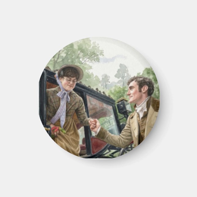 Aimant Tom handing Mary out of a carriage (Devant)