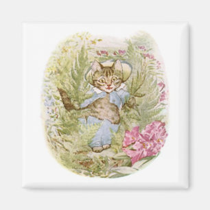 Aimant Tom Kitten (jolie illustration de chat) Beatrix Po