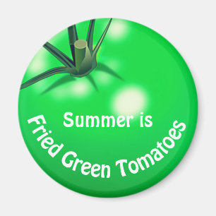 Aimant Tomates poêlées tomates vertes mignonnes été