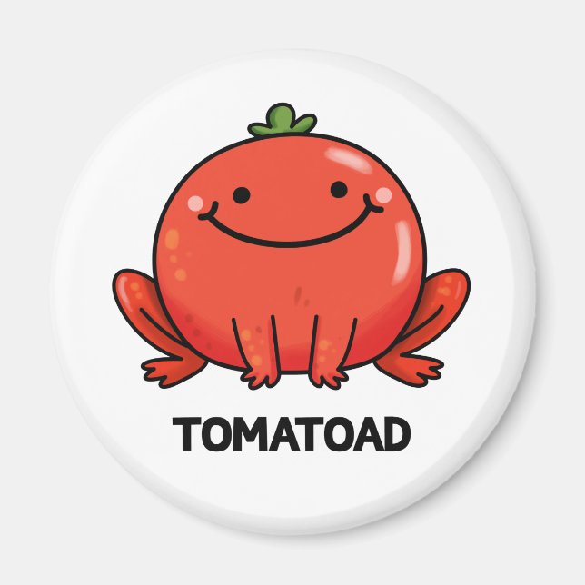 Aimant Tomatoad Funny Tomato Toc Pun (Devant)