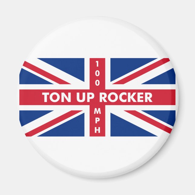Aimant Ton Up Rocker (Devant)
