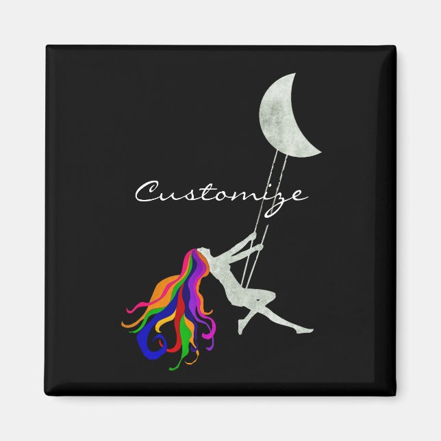 Aimant Tonnerre à tête rouge pivotante Lune (Devant)