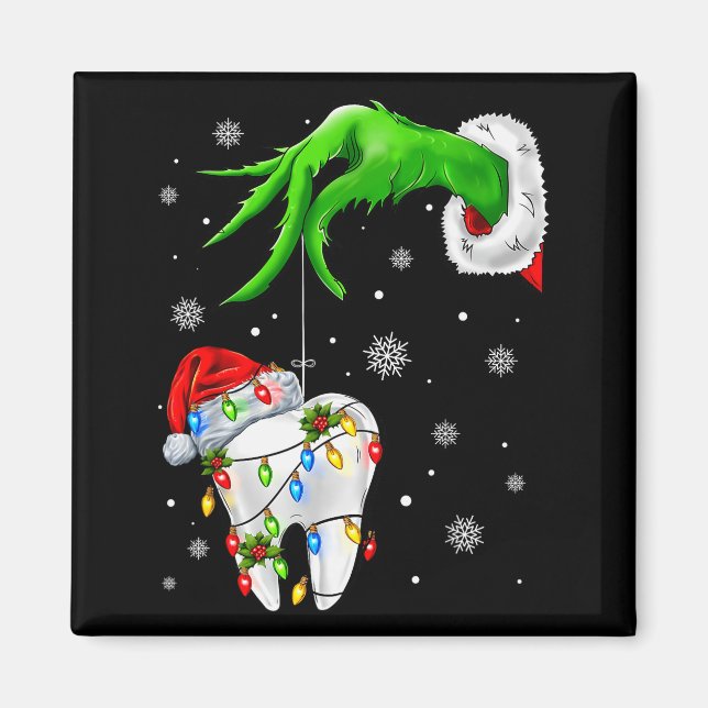 Aimant Tooth Dentist Dental Istant Teeth Xmas Christmas P (Devant)