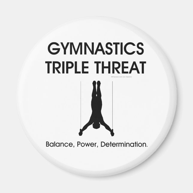 Aimant TOP Gymnastique triple menace (hommes) (Devant)