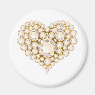 Aimant Topaz Heart Gems