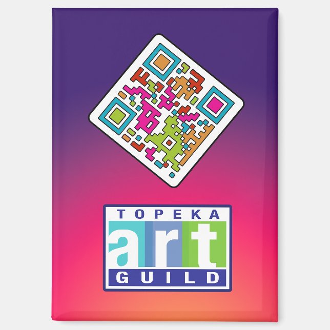 Aimant Topeka Art Guild & QR Code (Recto)