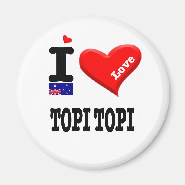 Aimant TOPI TOPI - I Love (Devant)