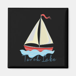 Aimant Torch Lake Michigan Voilier Bateau Naut