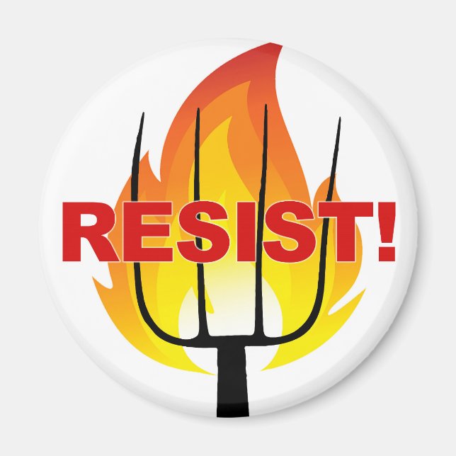 Aimant Torche de résistance et fourche (Devant)