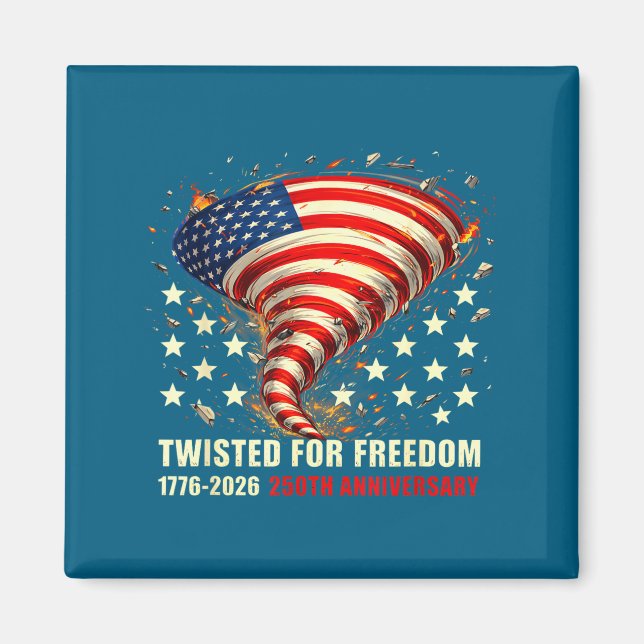 Aimant Tordue pour la liberté Usa 250e Graphisme (Devant)