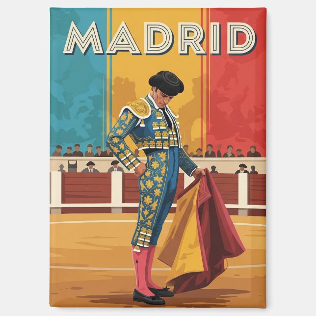 Aimant Torero de Madrid Espagne Voyage (Recto)
